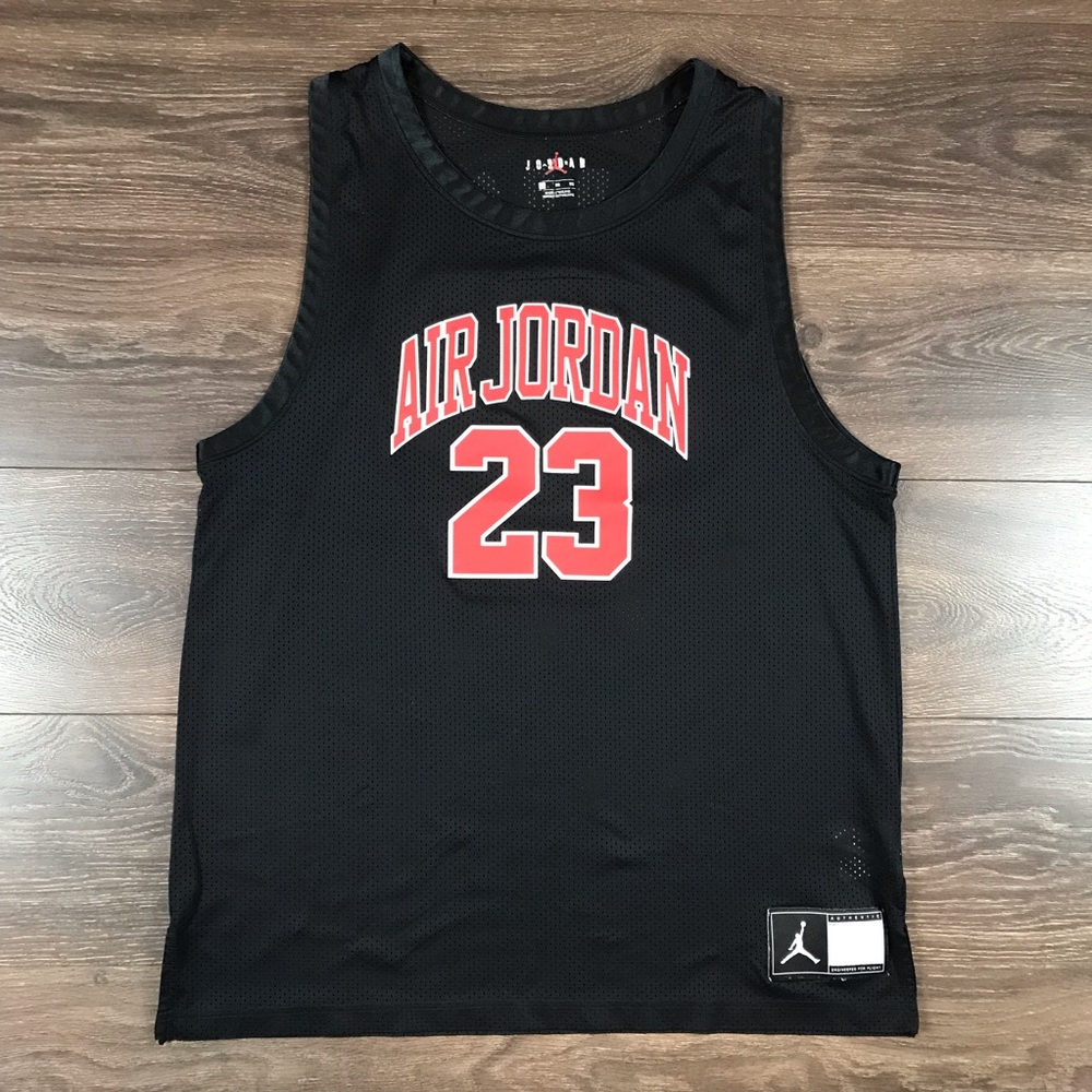 Air Jordan DNA Distorted Men’s Nike Air Jordan 23 Black Basketball Jersey Sz XL